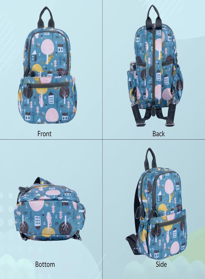 MISTYCDEP 33L Polyster Cute and Stylish School Bag for Girls and Boys - Perfect Backpack for School, College, Office, Travel and Tution Durable School bags for Kids, Laptop Bag ((Blue)) - Image 4